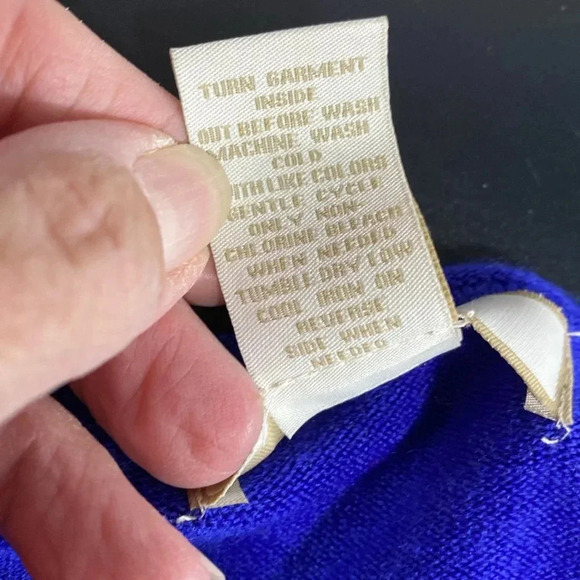 Palette Blue B Neck Tunic Sweater in Size Large. - Picture 5 of 8